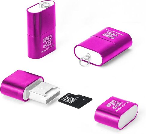 [3 Pack] Card Reader for Android,Micro SD Card to USB Adapter, TF Card Reader with Mini Size for Camera Memory Card Reader, Wansurs Card Reader for PC Laptop (Black) in Kuwait