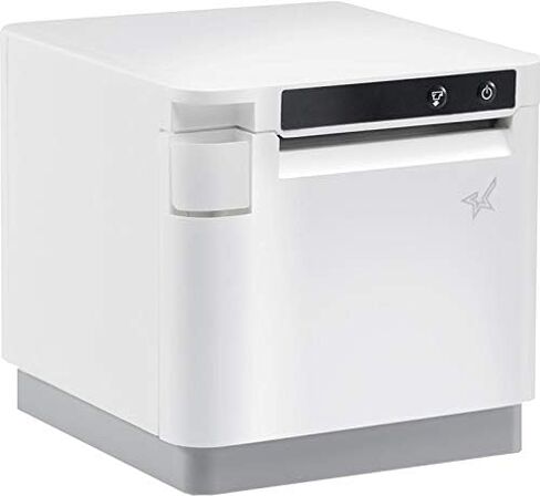 طابعة Star Micronics mC-Print3 مقاس 3 بوصات إيثرنت (LAN) / USB لنقطة البيع الحرارية مع CloudPRNT وقاطع ومصدر طاقة خارجي - أبيض (متجدد) in Kuwait