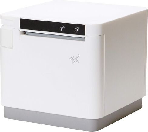 طابعة Star Micronics mC-Print3 مقاس 3 بوصات إيثرنت (LAN) / USB لنقطة البيع الحرارية مع CloudPRNT وقاطع ومصدر طاقة خارجي - أبيض (متجدد) in Kuwait