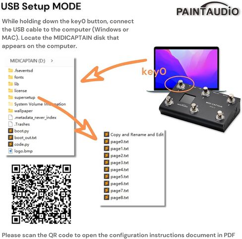 جهاز تحكم Paint Audio MIDI Captain MINI 6 أقدام، متعدد التأثيرات، لوحات المفاتيح، مركب USB-MIDI DAW DSP، برنامج USB-HID يدعم التبديل متعدد الحالات لركوب الدراجات (MIDI Captain MINI 6) in Kuwait