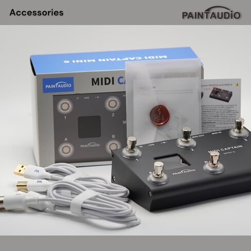 جهاز تحكم Paint Audio MIDI Captain MINI 6 أقدام، متعدد التأثيرات، لوحات المفاتيح، مركب USB-MIDI DAW DSP، برنامج USB-HID يدعم التبديل متعدد الحالات لركوب الدراجات (MIDI Captain MINI 6) in Kuwait