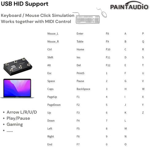 جهاز تحكم Paint Audio MIDI Captain MINI 6 أقدام، متعدد التأثيرات، لوحات المفاتيح، مركب USB-MIDI DAW DSP، برنامج USB-HID يدعم التبديل متعدد الحالات لركوب الدراجات (MIDI Captain MINI 6) in Kuwait