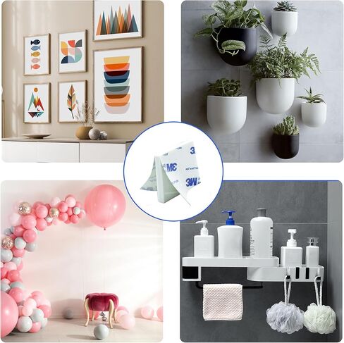 شريط تثبيت إسفنجي مزدوج الجوانب مقاس 27 × 27 مم، 100 قطعة شريط إسفنجي قوي مقاوم للماء، للسيارة والمنزل وديكور المكتب والحرف اليدوية وجدران ألبوم الصور in Kuwait