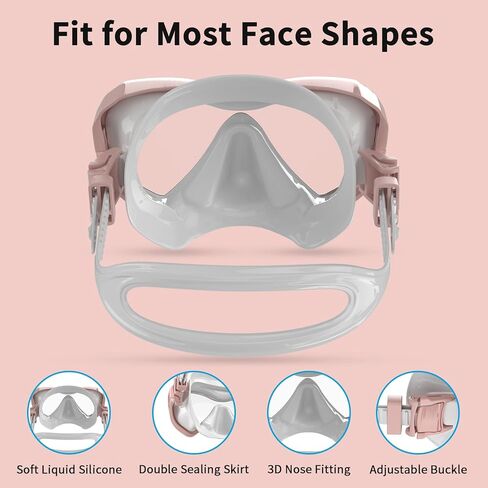 مجموعة الغطس للأطفال، معدات الغطس للأطفال، قناع الغطس ذو الرؤية البانورامية المضادة للضباب وأنبوب الغطس الجاف المضاد للتسرب، تتضمن حقيبة أدوات الغطس in Kuwait