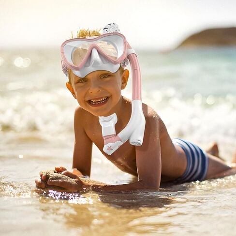 مجموعة الغطس للأطفال، معدات الغطس للأطفال، قناع الغطس ذو الرؤية البانورامية المضادة للضباب وأنبوب الغطس الجاف المضاد للتسرب، تتضمن حقيبة أدوات الغطس in Kuwait