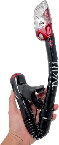 Pro Shot Tidal Dry Snorkel, Lightweight, Easy Breathing, for Snorkelling, Scuba Diving, and Swimming, Comfortable Mouthpiece with Dry Technology in Saudi Arabia