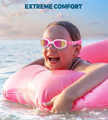 Aegend Polarized Kids Swim Goggles, Anti-Fog Swimming Goggles for kids Aged 6-14 in Kuwait
