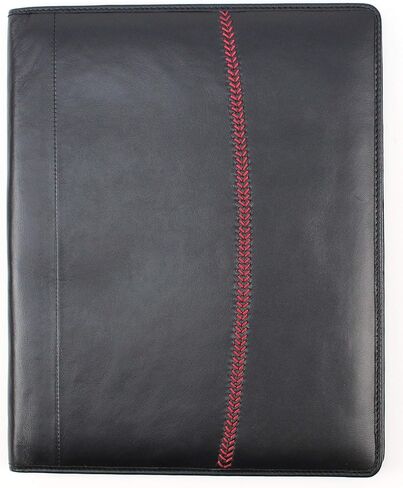 Rawlings Leather Baseball Stitch Padfolio, Black in Saudi Arabia