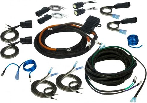 STINGER Harley-Davidson Touring Motorcycles (1998-Present) 2/4 Channel Universal Amplifier Wiring Kit, Direct Fit Wiring, Harley Davidson Road Glide & Street Glide, (SVTK4681) in Saudi Arabia