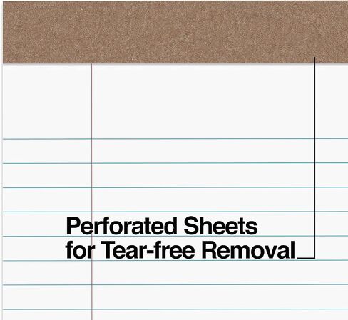 STAPLES TRU RED Notepads 8.5" x 11.75" Wide Ruled White 50 Sheets/Pad, 12 Pads/PK (TR58185) in Saudi Arabia