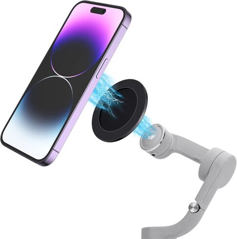 مشبك هاتف بحامل حلقي مغناطيسي لـ DJI، متوافق مع محول Magsafe DJI OM6 / OM 5 / OM 4 SE/OM 4 ومثبت DJI Osmo Gimbal، وملحقات DJI OM in Kuwait