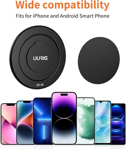 مشبك هاتف بحامل حلقي مغناطيسي لـ DJI، متوافق مع محول Magsafe DJI OM6 / OM 5 / OM 4 SE/OM 4 ومثبت DJI Osmo Gimbal، وملحقات DJI OM in Kuwait