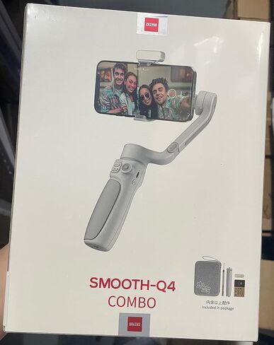 Zhiyun Smooth Q4 Gimbal Stabilizer for Smartphone iPhone Android Cellphone,3-Axis Phone Gimbal w/Built-in Extension Rod Selfie Stick,Megnetic Fill Light,Carrying Bag,Tripod,Zhi yun Smooth Q4 Combo in Saudi Arabia