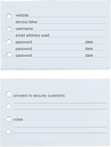Meadowsweet Kitchens Address Book Refill Pages for Tracking Contact Details, 60 Entry Pages - Size 2 1/2" x 4.25" in Kuwait