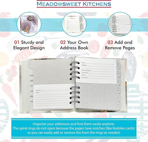Meadowsweet Kitchens صفحات إعادة تعبئة كتاب كلمة مرور الإنترنت - سجل عنوان الإنترنت وكلمة المرور - صفحات كلمة مرور الإنترنت - إعادة تعبئة دفتر السجل - 60 صفحة in Kuwait
