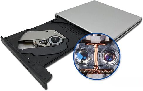 Aluminum 6X Blu-ray Burner External BD Writer CD DVD Drive USB 3.0 USB-C Disc Burner Player Writer Blu-ray Player Compatible with iMac MacBook Pro/Air iMac All Laptops and Desktop pc in Saudi Arabia