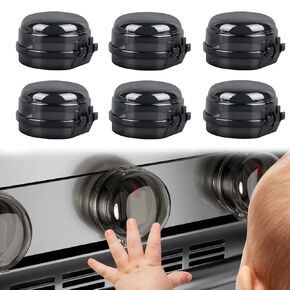 6pcs Gas Stove Knob Covers, Stove Knob Safety Covers, Universal Gas Knob Covers, Stove Knob Covers for Child Safety, Child Proof Oven Lock Child Safety for Baby Toddler Pet