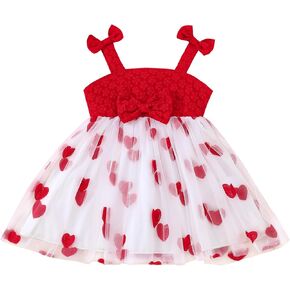 Toddler Baby Girl Valentines Outfit My First Valentines Day Dress Princess Heart Dresses Kids Dresses Casual Clothes