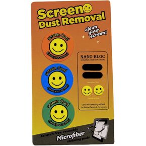 Screen Cool Dust Removal Kit, Microfiber Cleaning Pads, Webcam Covers, Anti-Peeping Lens
