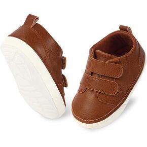 Baby Infant Dress Shoes Boys Girls First Walking Non-Slip PU Leather Sneakers Toddler Crib Shoes Newborn Loafers Flats in Saudi Arabia