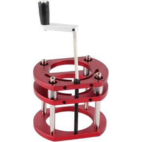 Eujgoov Router Base, Red Router Table System 4 Jaw Clamping Router Base with Handle for 64mm to 66mm Machine Router for Woodworking