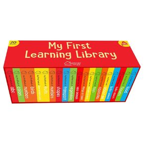 أول مكتبة تعليمية كاملة: بوكس ​​من 20 كتابًا ، مجموعة هدايا للأطفال (التصميم الأفقي)