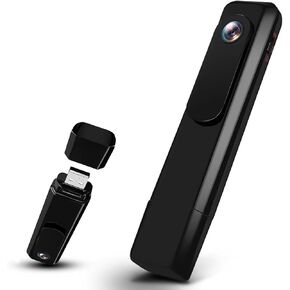 Body Camera HD 1080P Mini Camera, Portable Small Video Recorder with Loop Recording, 560mAh Battery Wearable Pocket Camera Indoor/Outdoor Security Video Camera for Law Enforcement
