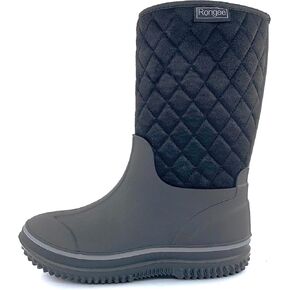 Rongee Rubber Muck Boots for Women Winter Snow Warm Garden Neoprene Insulated Waterproof