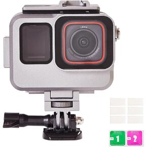 262FT/80M Aluminum Alloy Waterproof Case for Insta360 Ace Pro2/Ace Pro, Underwater Diving Housing Protective Shell for Ace Pro2/Ace Pro Camera with Bracket Accessories