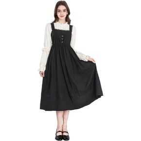 Women Victorian Dress Medieval Vintage Costume Ball Gown Dress Victorian Blouse Renaissance Falda 2-Pieces Set