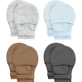 Yoofoss Baby Mittens 0-6 Months Newborn Mittens No Scratch Baby Gloves for Infant Boys and Girls, Adjustable Soft Breathable