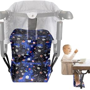Baby Footrest with Seat Cushion, Compatible with Inglesina Fast Table Chair, Clip-On Table Chair, Hook-On Portable High Chair for Travel, Adjustable Footrest for IKEA Antilop High Chair with Cushion