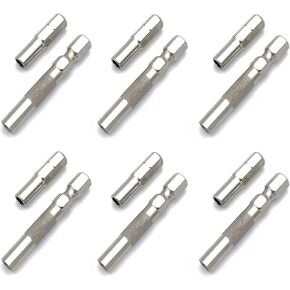1/4 to 4mm Bit Adapter, Hex Screw Driver Bit Adapter Magnetic,6.35mm Outside To System 4mm Inside Micro Bit Drill Extension Socket Shank for Precision Bits Set Screwdriver Converter (12)