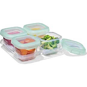 OXO Tot Baby Blocks Food Storage Containers (6 Oz.) - Opal