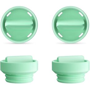 2pcs Duckbill Valves and 2pcs Diaphragm Compatible with Elvie Stride Pump Replacement Parts, Replace for Elvie Pump Valves Diaphragm Parts Accessories