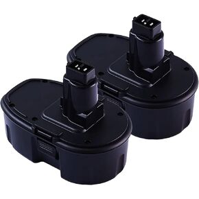 2-Pack 18V 3.6Ah DC9098 DC9099 Replacement Battery for Dewalt 18V Battery DC9096 DC9098 DC9099 DW9095 DW9096 DW9098 DE9038 Compatible with Dewalt 18 Volt Battery Tools Drills Drivers Wrench (Black)