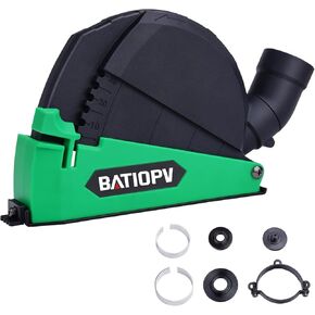 Dust Extraction Cutting Guard, Dust Shroud for 4-1/2" and 5" Angle Grinders, Compatible with Most Major Brands