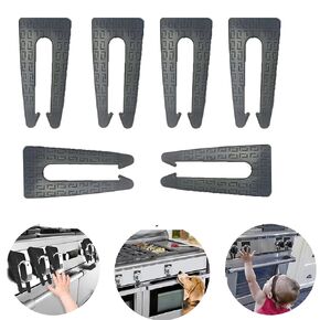 6 Pack Stove Knob Safety Covers Easy to Use Oven Lock Child Safety Gas Stove Knob Lock Black Childproof Pet Safe Stove Knob Covers Durable and High Temperature Resistant Stove Child Proof Knobs