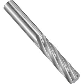uxcell Chucking Reamer 8mm H7 Solid Carbide Lathe Machine Reamer 6 Spiral Flutes Straight Shank Milling Cutter Tool for Metal Wood Hole Reaming