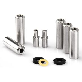 6300-20 Sandblaster Nozzle Combo Pack for Accessories, Steel Sand Blaster Nozzle Tips for Skat Blast Sandblaster and Most Sand Blasters Efficient Blasting Sand Blasting Nozzle Silver