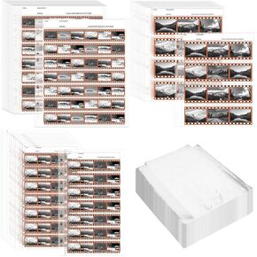 75 Pcs Film Negative Sleeves with 25 Pack 135 35mm 25 Pack 120-4B and 25 Pack 35-7b4 Negative Page Preserver Film Negative Storage Archival Storage Sheet for Organizing Films