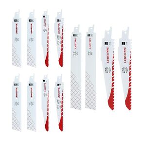 Reciprocating Saw Blades for Metal, Wood,PVC Pipe Cutting, Replacement for Milwaukee 49-22-1129 Sawzall Reciprocating Saw Blade Set - Pack of 12