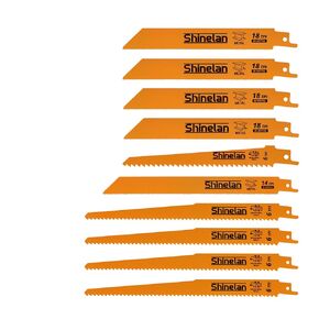 DW4898 Reciprocating Saw Blades for DEWALT Reciprocating Saws ，for Metal and Woodcutting, 10 Piece