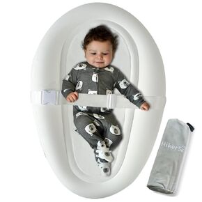 Portable Inflatable Baby Changing Pad, Waterproof & Wipeable Skin-Friendly, Include Storage Bag Easy to Carry,Travel,Suitable for a Variety of Scenarios, TPU Baby Available Material, White