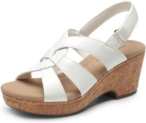 DREAM PAIRS Women's Wedge Sandals Comfortable Open Toe Platform Casual Dressy Cork Summer Dress Shoes in Saudi Arabia
