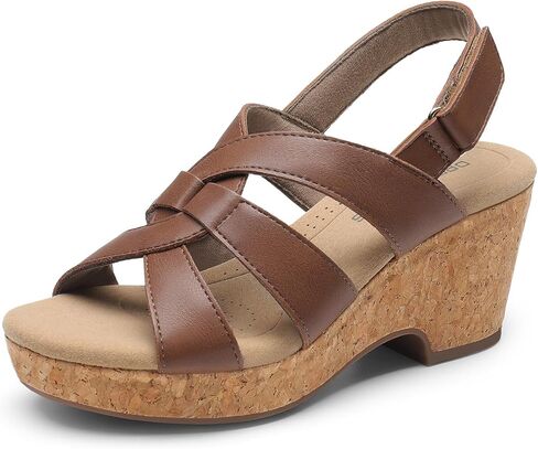 DREAM PAIRS Women's Wedge Sandals Comfortable Open Toe Platform Casual Dressy Cork Summer Dress Shoes in Saudi Arabia