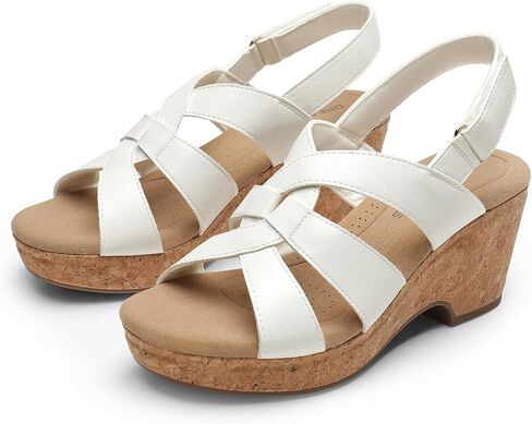 DREAM PAIRS Women's Wedge Sandals Comfortable Open Toe Platform Casual Dressy Cork Summer Dress Shoes in Saudi Arabia