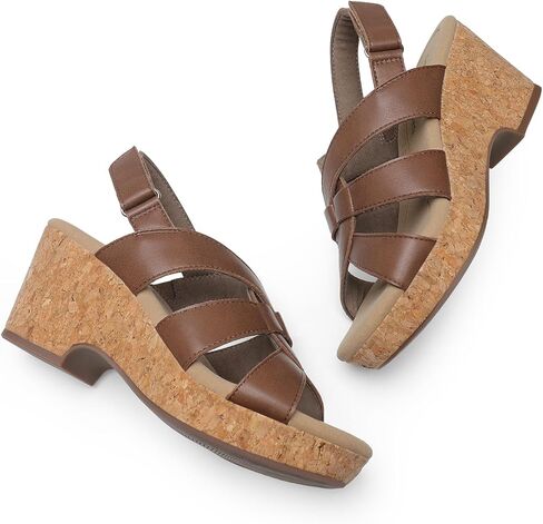 DREAM PAIRS Women's Wedge Sandals Comfortable Open Toe Platform Casual Dressy Cork Summer Dress Shoes in Saudi Arabia