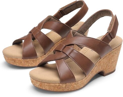 DREAM PAIRS Women's Wedge Sandals Comfortable Open Toe Platform Casual Dressy Cork Summer Dress Shoes in Saudi Arabia
