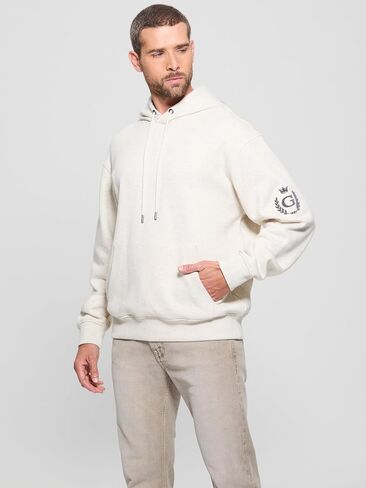 هودي بشعار Eco Chenille للرجال من GUESS in Kuwait